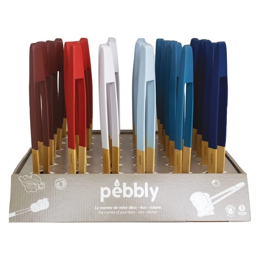 prã©sentoir de 36 pcs pinces ã  toast aimantã© coloris assortis frenchy - la brigade de buyer