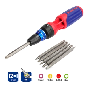 tournevis à cliquet 12 en 1