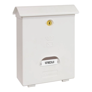 boîte aux lettres individuelle extérieure, moyenne, classic, polystyrène, blanc, 27 x 11 x 34,6 cm