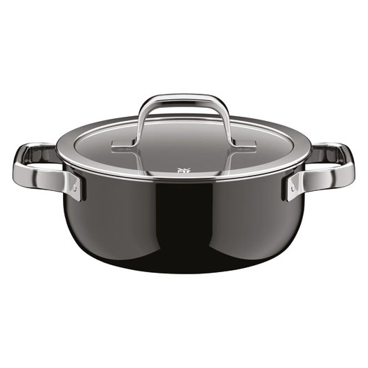 fusiontec mineral pro faitout bas 24cm 4l4 noir - gpe seb france - wmf cookware