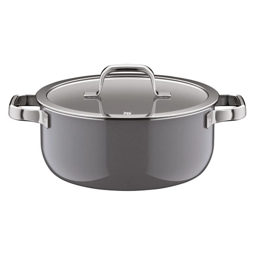 fusiontec mineral pro faitout bas 24cm 4l4 platinium - gpe seb france - wmf cookware