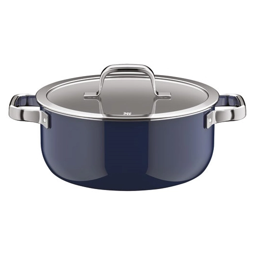 fusiontec mineral pro faitout bas 24cm 4l4 bleu fonce - gpe seb france - wmf cookware