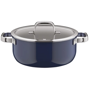 fusiontec mineral pro faitout bas 24cm 4l4 bleu fonce - gpe seb france - wmf cookware