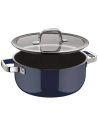 fusiontec mineral pro faitout bas 24cm 4l4 bleu fonce - gpe seb france - wmf cookware