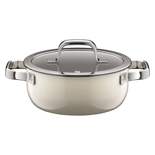 fusiontec mineral pro faitout bas 20cm 2l4 macadamia - gpe seb france - wmf cookware