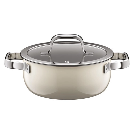 fusiontec mineral pro faitout bas 24cm 4l4 macadamia - gpe seb france - wmf cookware