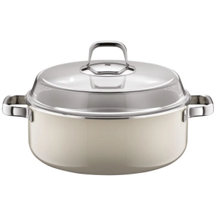 fusiontec mineral pro daubiere 28cm 6l macadamia - gpe seb france - wmf cookware