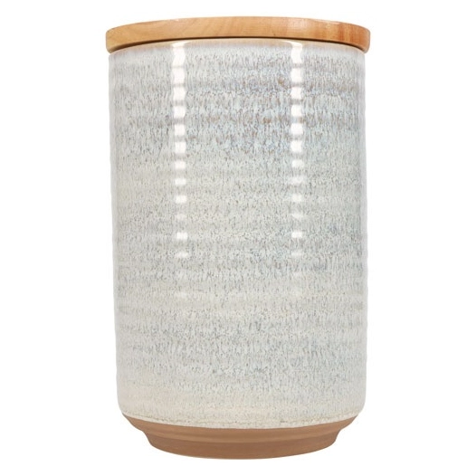 bocal de conservation 12,5xh20cm beige - fine dining living