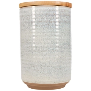 bocal de conservation 12,5xh20cm beige - fine dining living