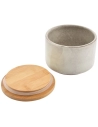 bocal de conservation 12,5xh9cm gris - fine dining living
