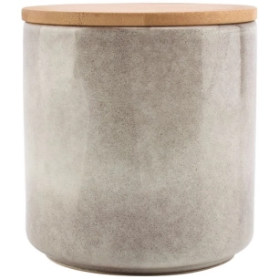 bocal de conservation 12,5xh13,5cm gris - fine dining living