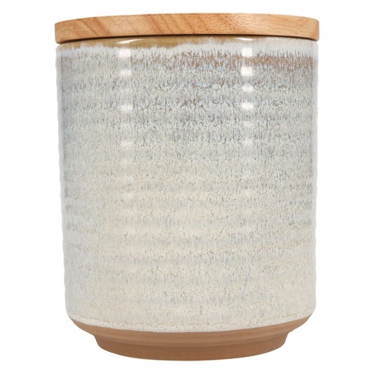 bocal de conservation 12,5xh15,5cm beige cameo - fine dining living