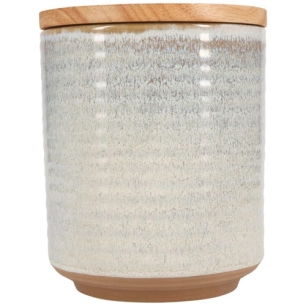 bocal de conservation 12,5xh15,5cm beige cameo - fine dining living