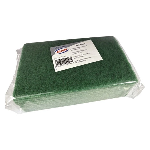 tampon abrasif vert pro grand modele x10 - nicols france