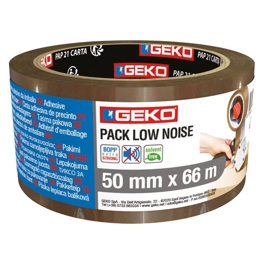 adhã©sif emballage silencieux 50mmx66m havane lot de 6 - lystra