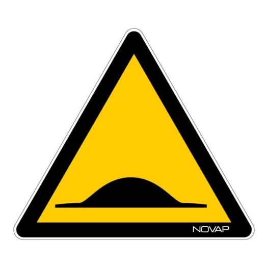 Triangle D'avertissement Danger 300 Mm - Attention Ralentisseur - NOVAP