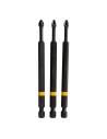 embouts de vissage à chocs pozidriv, 3 pcs - pz2, 110 mm - triton