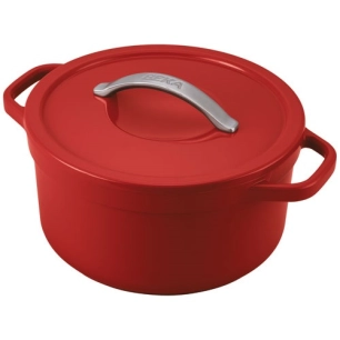 plume cocotte ronde rouge 24cm 4l5 - beka