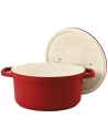 plume cocotte ronde rouge 24cm 4l5 - beka
