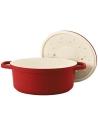 plume cocotte ovale rouge 31cm 6l - beka