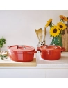 plume cocotte ovale rouge 31cm 6l - beka