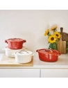 plume cocotte ovale rouge 31cm 6l - beka