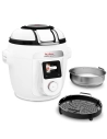 multicuiseur hp+air fryer - 16 prog - cuve 6,5l - 7 pers - wi-fi - acc. inclus (panier vapeur+plateau air fryer) - blanc - gpe s