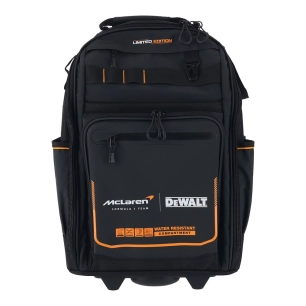 sac à dos à roulettes pour outils, édition mclaren, ip54, 35 x 24 x 54 cm