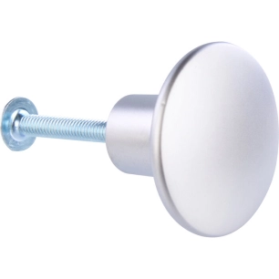 bouton rond gris alu d30