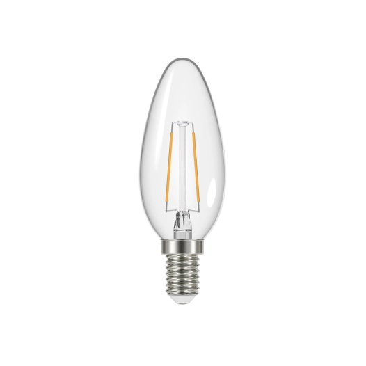 ampoule transparente flamme led e14 2.1w 250 lm blanc chaud ampoule transparente flamme led e14 2.1w 250 lm blanc chaud - prolig