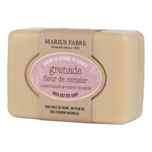 savonnette au beurre de karité grenade et fleur de cerisier 100 g savonnette au beurre de karité grenade et fleur de cerisier 10