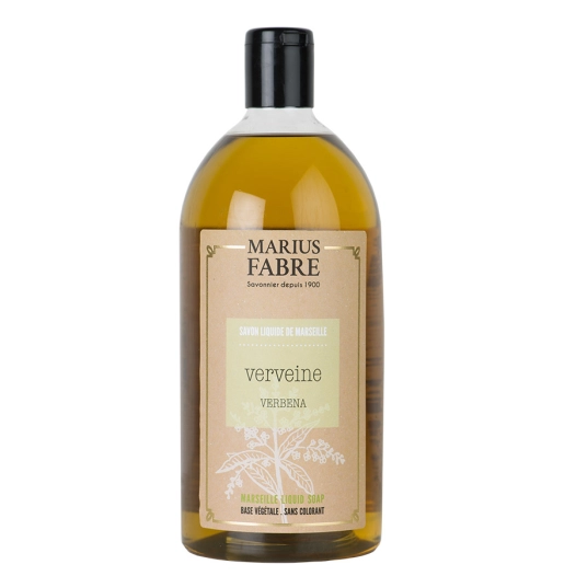 savon liquide de marseille verveine 1l savon liquide de marseille verveine 1l - marius fabre