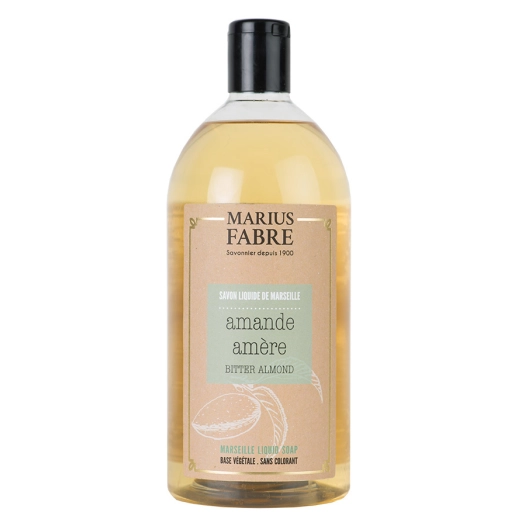 savon liquide de marseille amande amère 1l savon liquide de marseille amande amère 1l - marius fabre