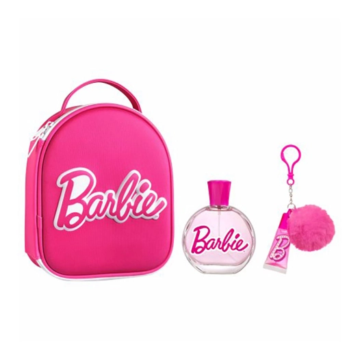 trousse de toilette barbie avec 100 ml d'eau de cologne + gloss à lèvres