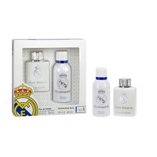 coffret real madrid avec eau de cologne 100 ml et déodorant spray 150 ml