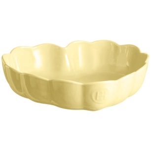 madeleine jaune vanille moule coeur 26.5x24.5x6.5 - emile henry emile and co