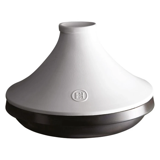 delight tajine induction blanc noir 32cm 4l 8/10p - emile henry emile and co