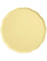 6 madeleine jaune vanille assiette de service 31cm - emile henry emile and co