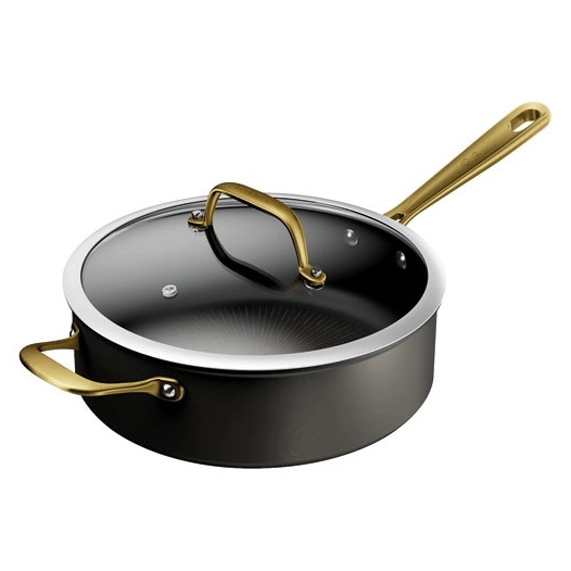 paul bocuse sauteuse alu 26cm+cv verre - gpe seb france tefal menage