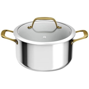 paul bocuse faitout inox 24cm +cv verre - gpe seb france tefal menage