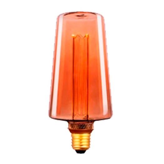 ampoule led décorative ambre s135 e27 4 w 200 lm 1800 k lumière chaude ø135 x 225 mm