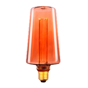 ampoule led décorative ambre s135 e27 4 w 200 lm 1800 k lumière chaude ø135 x 225 mm