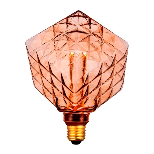 ampoule led s170 cube décoratif e27 4 w 200 lm 1800 k lumière chaude ø170 x 197 mm