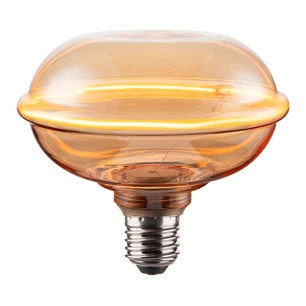 ampoule led décorative ufo e27 4 w 280 lm 1800 k lumière chaude ø130 x 121 mm