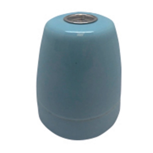 douille de lampe vintage en céramique e27 4a 100 w 250 v~ bleu, ø47 x 59 mm