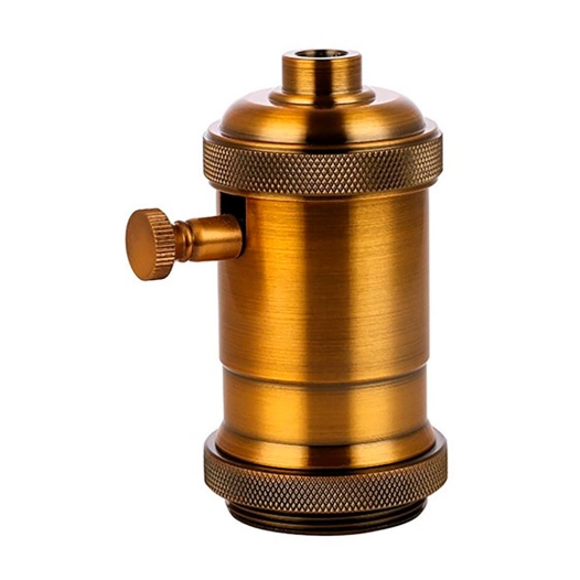 douille à variateur vintage e27 4 a 150 w 250 v~ laiton vieilli 50 x 93 mm