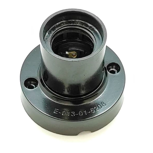 douille de lampe de surface e27 4a 250 v~ noire ø67 x 57 mm
