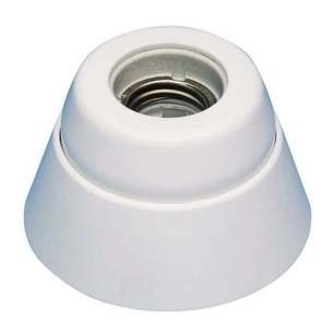 douille droite intérieure de surface e27 4 a 250 v~ porcelaine blanche