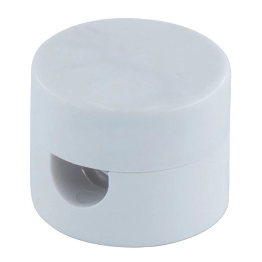 serre-câbles en plastique, rond, blanc, 5 unités