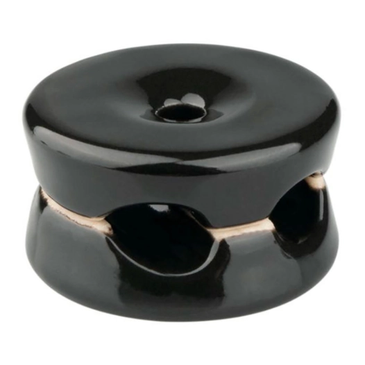 colliers de serrage ronds doubles en porcelaine noire, 5 pièces ø32 x 18,6 mm